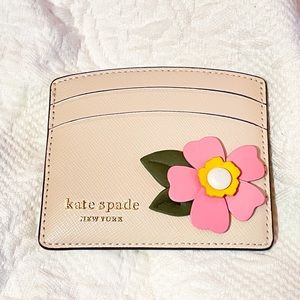 Kate Spade Petal Saffiano Leather Card Holder
